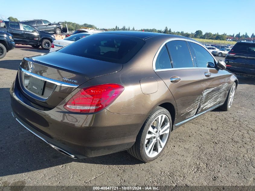 VIN 55SWF4KB6FU086440 2015 Mercedes-Benz C 300, 4Ma... no.4