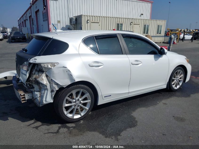 2012 Lexus Ct 200H Premium VIN: JTHKD5BH2C2093429 Lot: 40547734