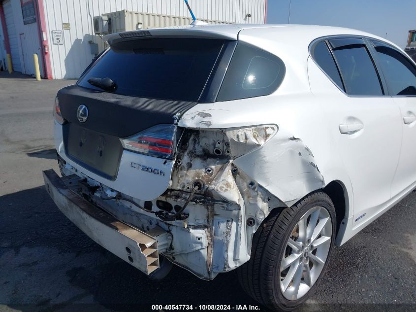 2012 Lexus Ct 200H Premium VIN: JTHKD5BH2C2093429 Lot: 40547734