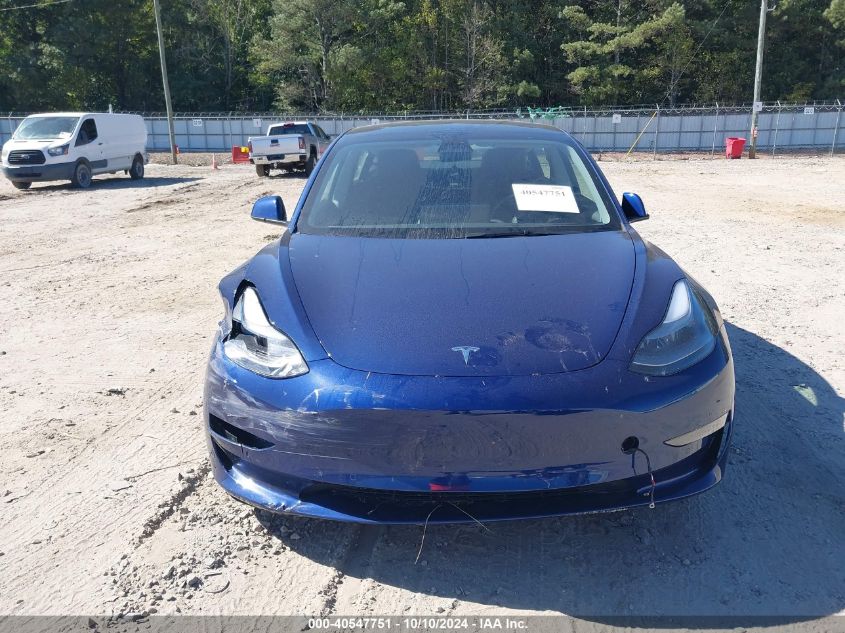 2022 Tesla Model 3 Rear-Wheel Drive VIN: 5YJ3E1EA8NF331648 Lot: 40547751