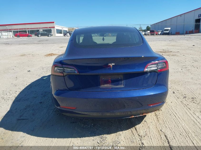 2022 Tesla Model 3 Rear-Wheel Drive VIN: 5YJ3E1EA8NF331648 Lot: 40547751