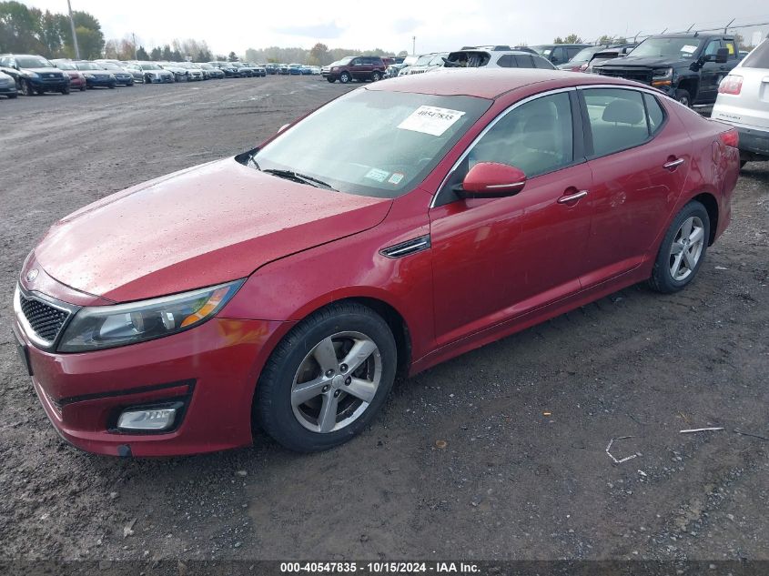 2014 Kia Optima Lx VIN: 5XXGM4A71EG349051 Lot: 40547835