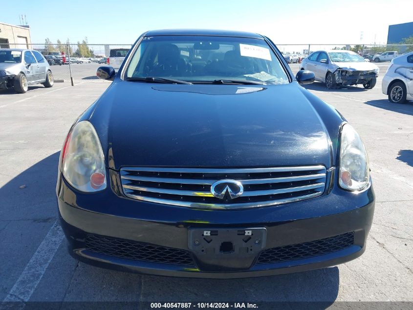 2006 Infiniti G35 VIN: JNKCV51E26M519055 Lot: 40547887