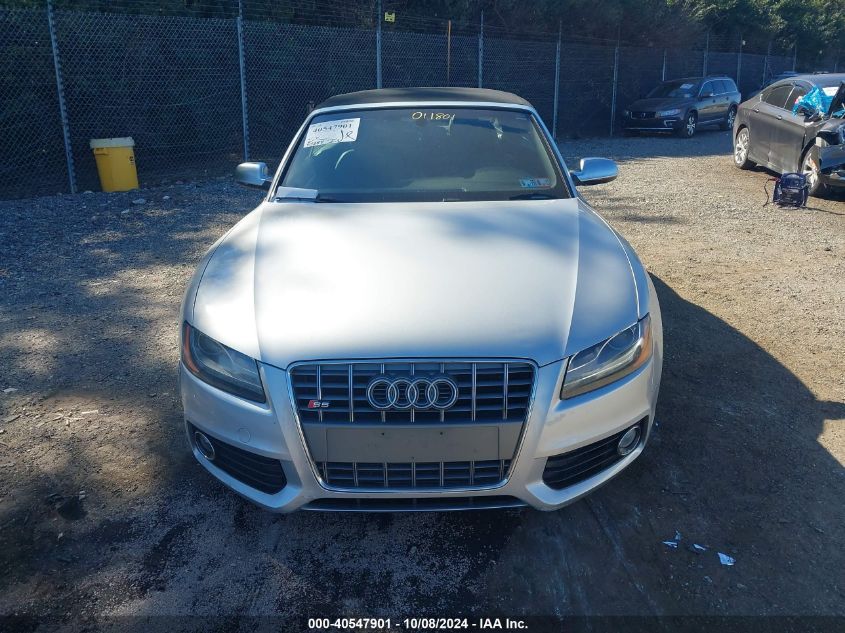 2010 Audi S5 Premium Plus VIN: WAUCGAFH3AN011801 Lot: 40547901