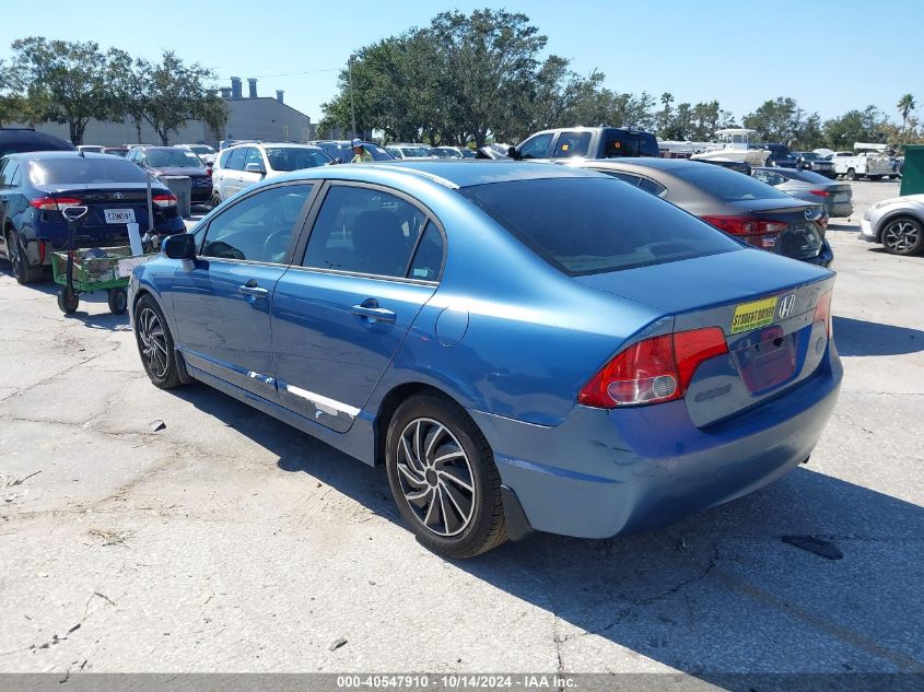 2008 Honda Civic Lx VIN: 1HGFA16568L077354 Lot: 40547910