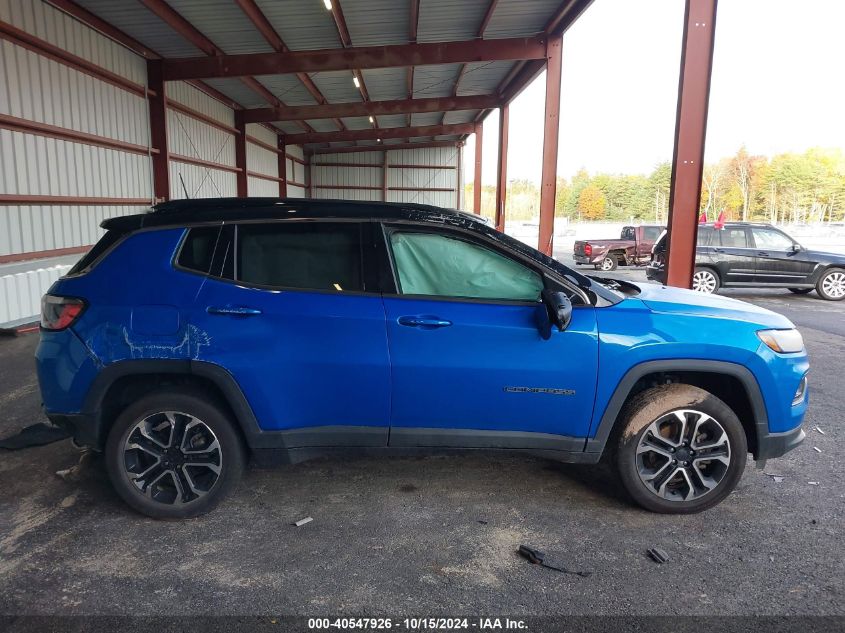 2022 Jeep Compass Limited 4X4 VIN: 3C4NJDCB7NT201105 Lot: 40547926