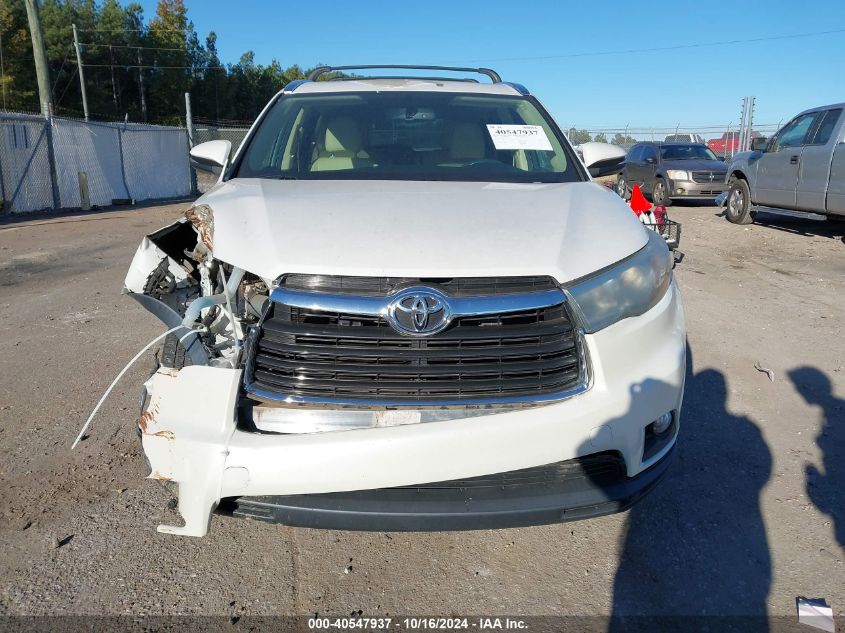 2016 Toyota Highlander Xle V6 VIN: 5TDKKRFH1GS124905 Lot: 40547937