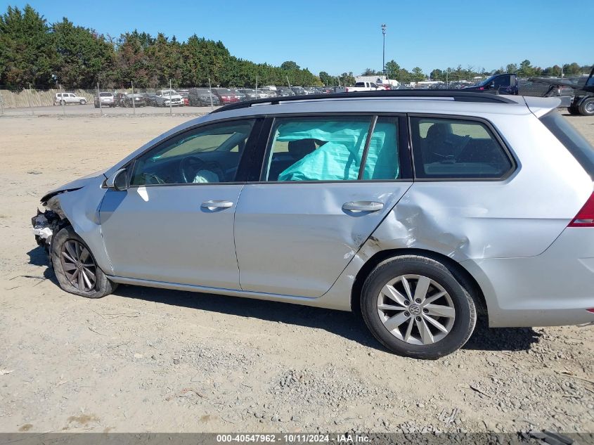 2016 Volkswagen Golf Sportwagen Tsi S 4-Door VIN: 3VWC17AU9GM516804 Lot: 40547962