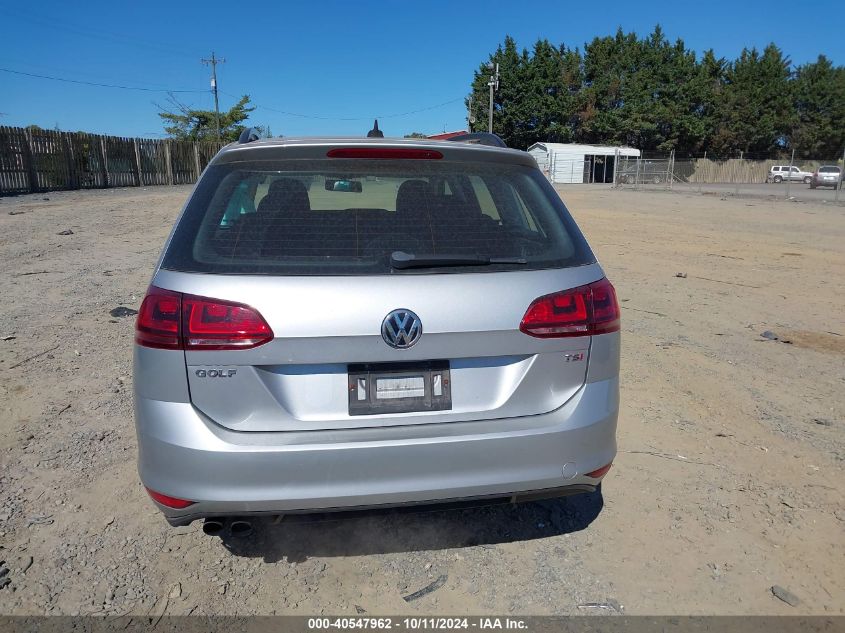 2016 Volkswagen Golf Sportwagen Tsi S 4-Door VIN: 3VWC17AU9GM516804 Lot: 40547962