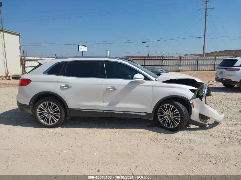 2016 Lincoln Mkx Reserve VIN: 2LMTJ6LR9GBL45513 Lot: 40548103