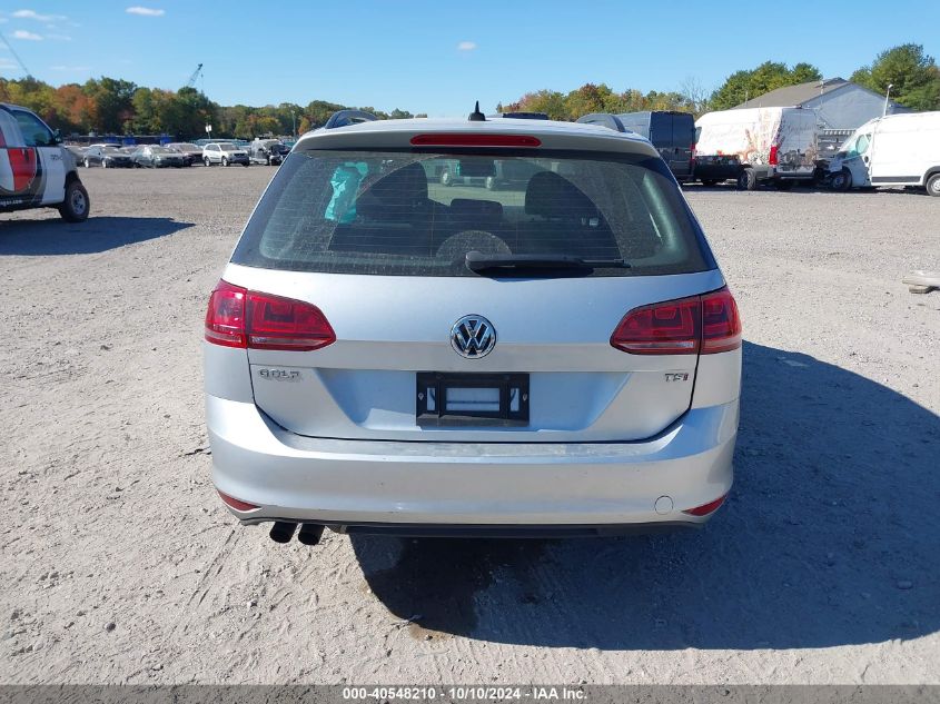 2017 Volkswagen Golf Sportwagen Tsi S VIN: 3VWC17AU9HM501625 Lot: 40548210