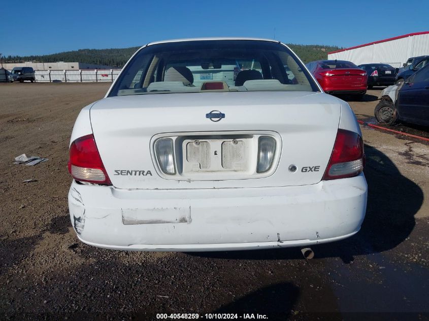 2001 Nissan Sentra Gxe VIN: 3N1CB51D41L518710 Lot: 40548259