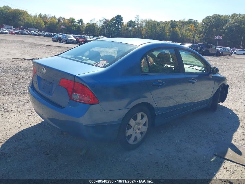 2008 Honda Civic Lx VIN: 1HGFA165X8L058600 Lot: 40548290