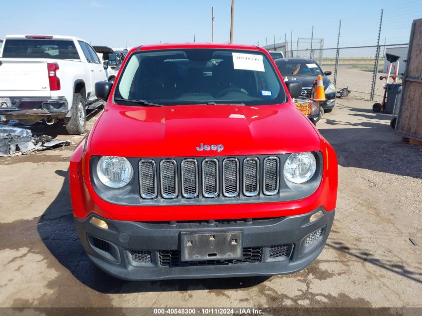 2016 Jeep Renegade Sport VIN: ZACCJAAT4GPD08172 Lot: 40548300