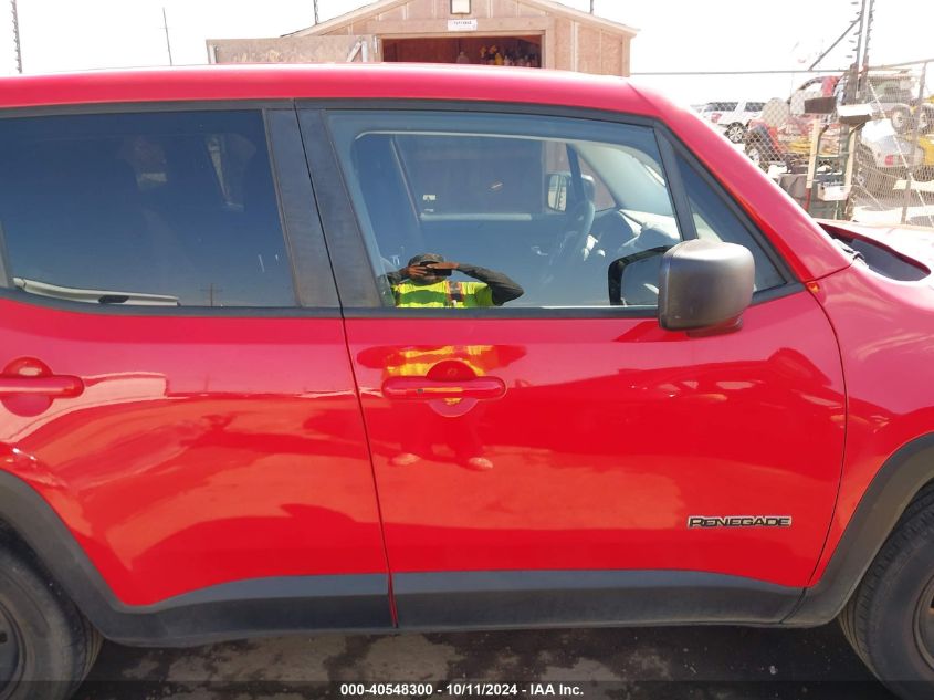 2016 Jeep Renegade Sport VIN: ZACCJAAT4GPD08172 Lot: 40548300