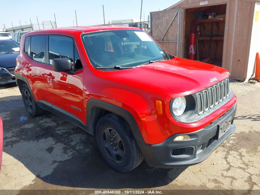 ZACCJAAT4GPD08172 2016 Jeep Renegade Sport