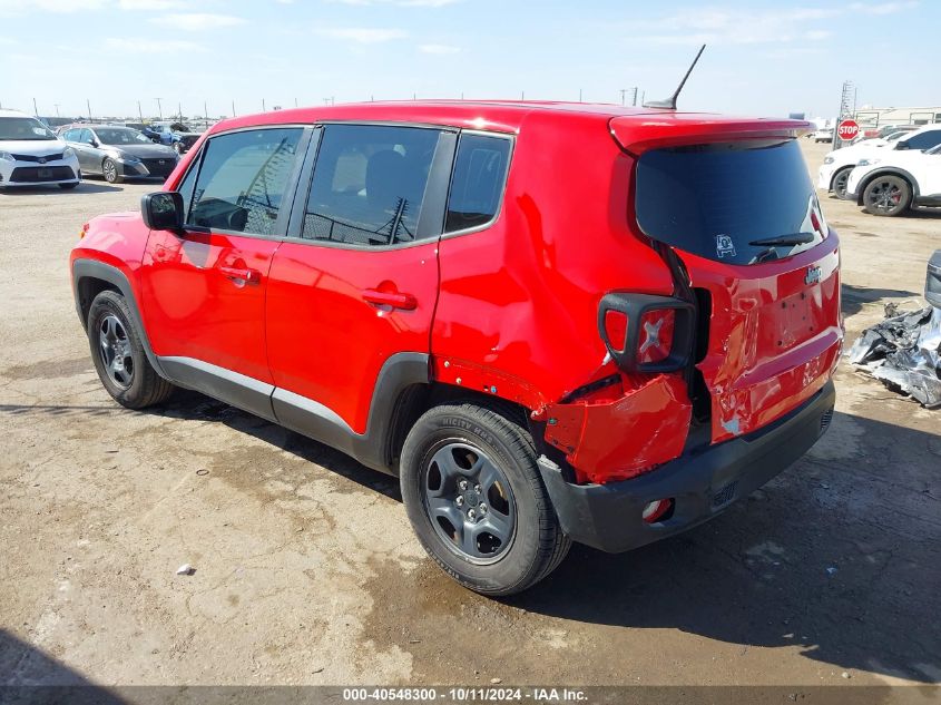 ZACCJAAT4GPD08172 2016 Jeep Renegade Sport