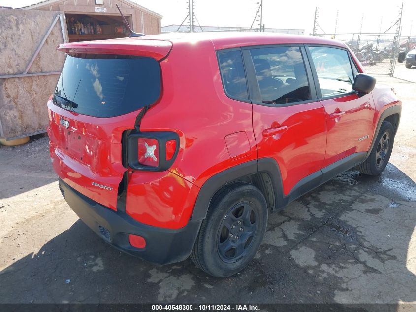 ZACCJAAT4GPD08172 2016 Jeep Renegade Sport