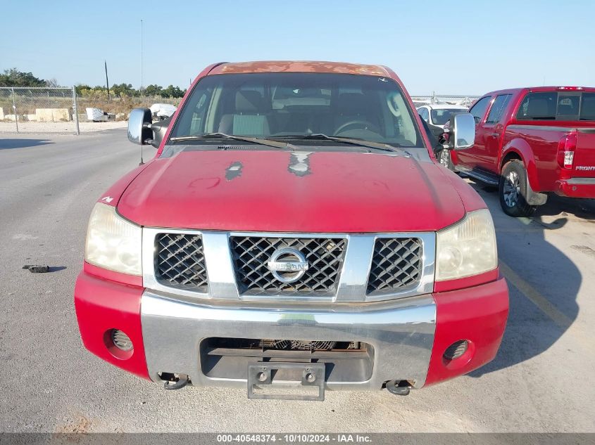 2005 Nissan Titan Se VIN: 1N6BA07A45N520438 Lot: 40548374