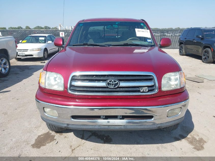 2001 Toyota Tundra Ltd V8 VIN: 5TBRT38161S163997 Lot: 40548375