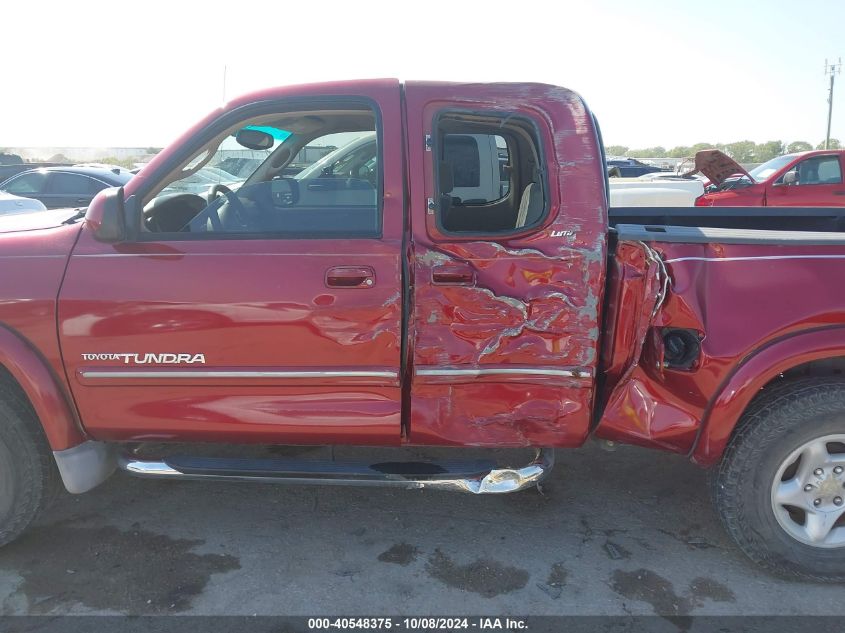 2001 Toyota Tundra Ltd V8 VIN: 5TBRT38161S163997 Lot: 40548375