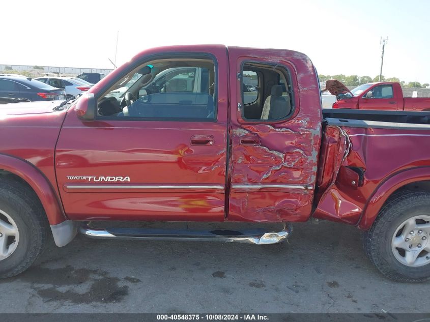 2001 Toyota Tundra Ltd V8 VIN: 5TBRT38161S163997 Lot: 40548375