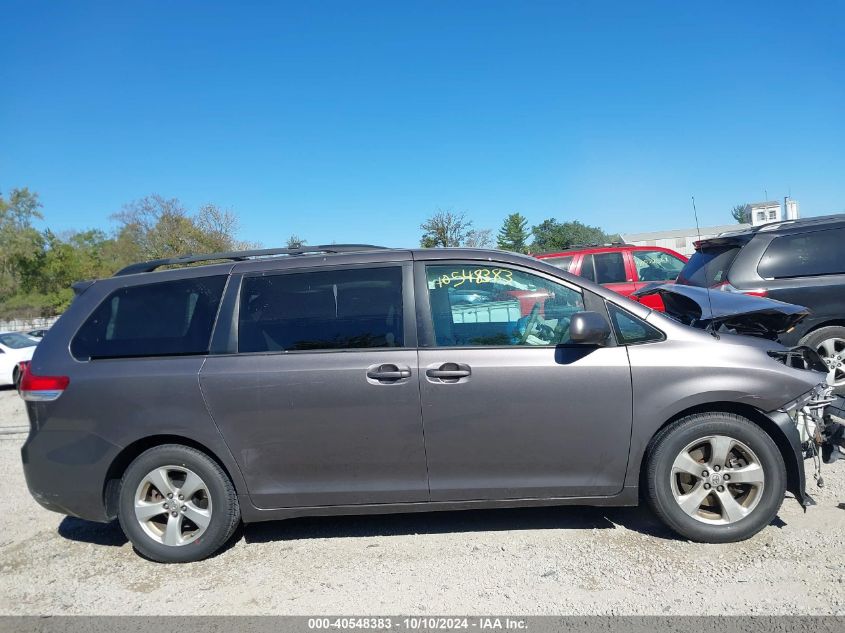 5TDKK3DC7CS264942 2012 Toyota Sienna Le V6 8 Passenger