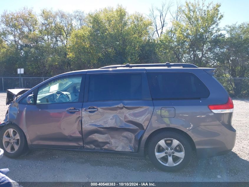 5TDKK3DC7CS264942 2012 Toyota Sienna Le V6 8 Passenger