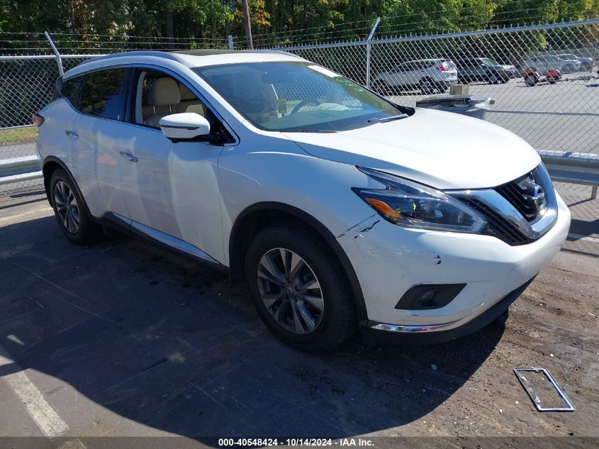 2018 Nissan Murano Sl VIN: 5N1AZ2MGXJN202938 Lot: 40548424