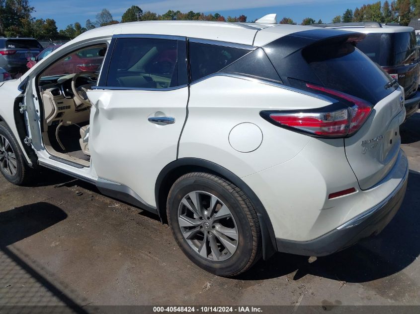 2018 Nissan Murano Sl VIN: 5N1AZ2MGXJN202938 Lot: 40548424