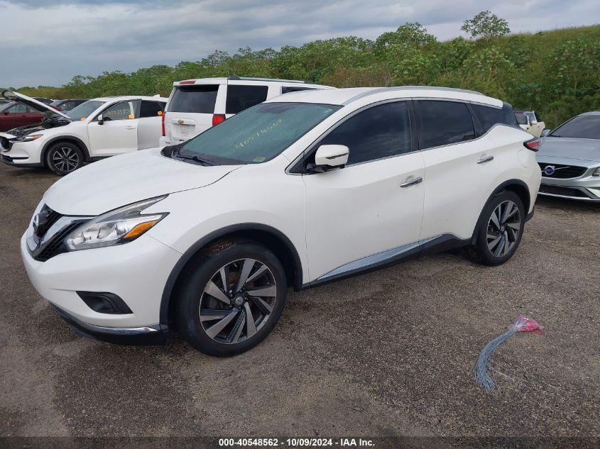 VIN 5N1AZ2MH1GN102552 2016 Nissan Murano, Platinum/... no.2