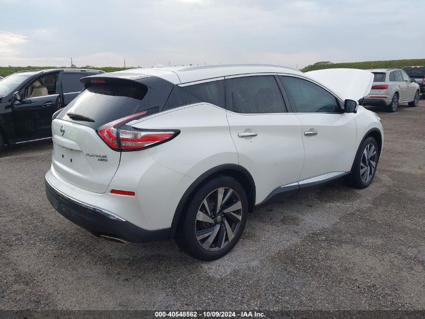 VIN 5N1AZ2MH1GN102552 2016 Nissan Murano, Platinum/... no.4