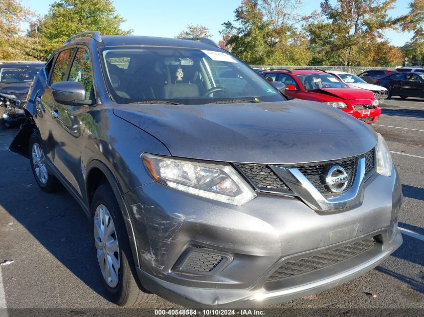 VIN KNMAT2MV6GP641605 2016 Nissan Rogue, SV no.1