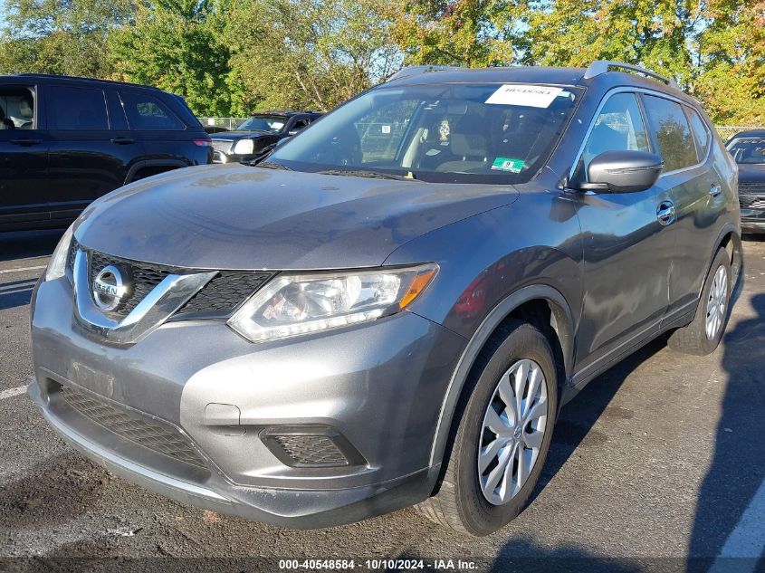 VIN KNMAT2MV6GP641605 2016 Nissan Rogue, SV no.2