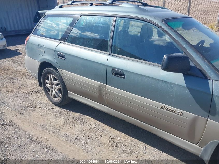 2001 Subaru Outback VIN: 4S3BH675917600479 Lot: 40548614