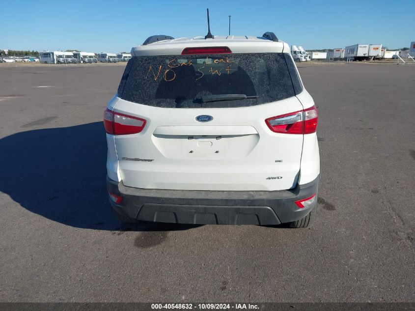 2018 Ford Ecosport Se VIN: MAJ6P1UL9JC223157 Lot: 40548632