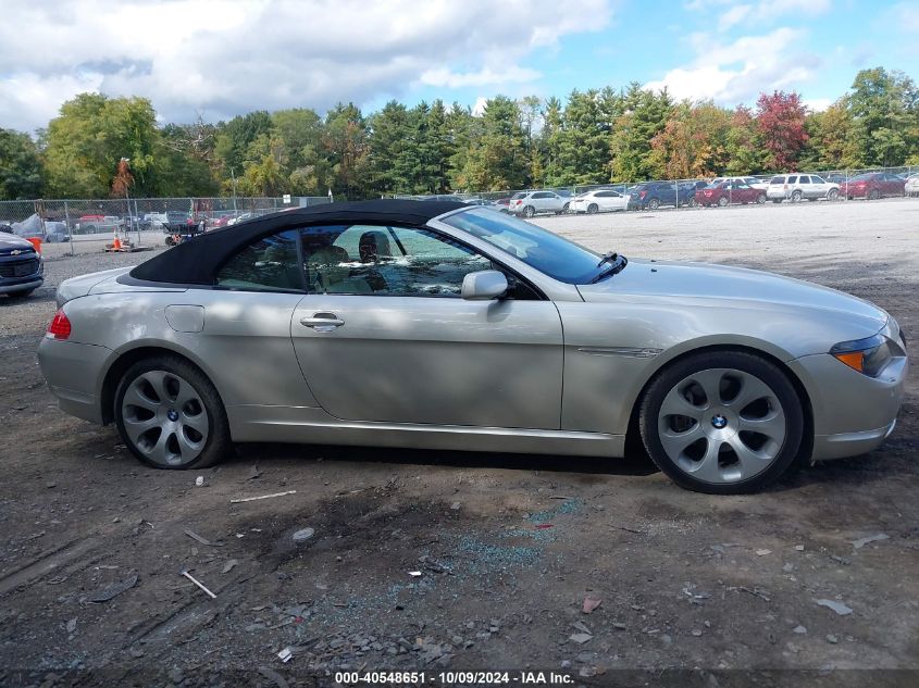 2007 BMW 650I VIN: WBAEK13507CN80272 Lot: 40548651