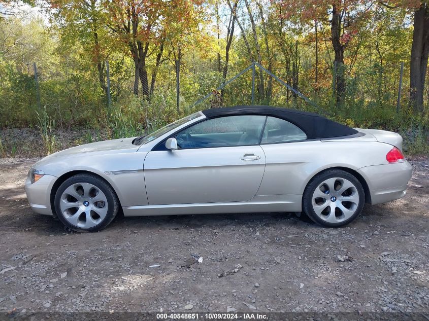 2007 BMW 650I VIN: WBAEK13507CN80272 Lot: 40548651