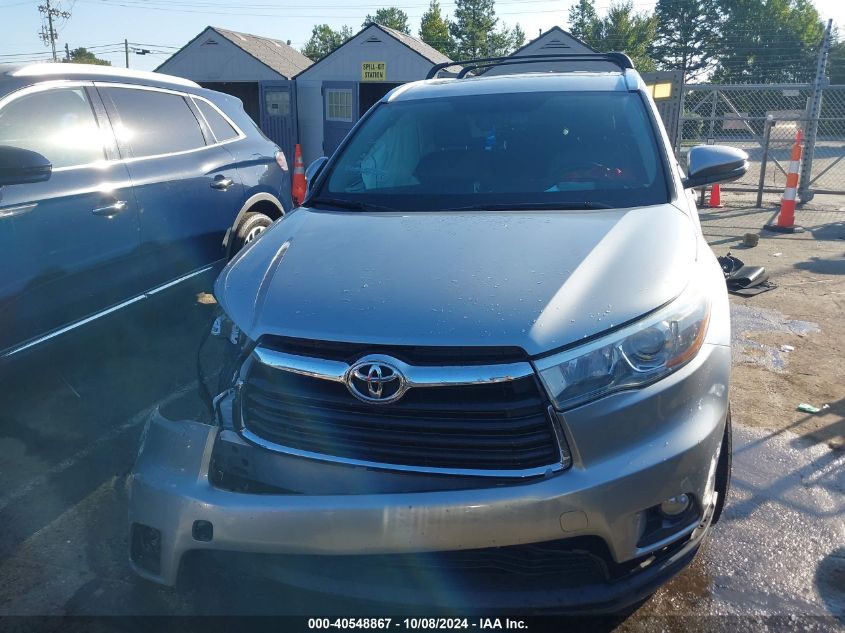 2015 TOYOTA HIGHLANDER XLE V6 - 5TDJKRFH5FS162745