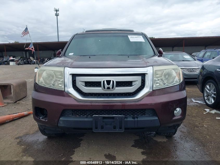 2011 Honda Pilot Touring VIN: 5FNYF3H91BB049489 Lot: 40548913