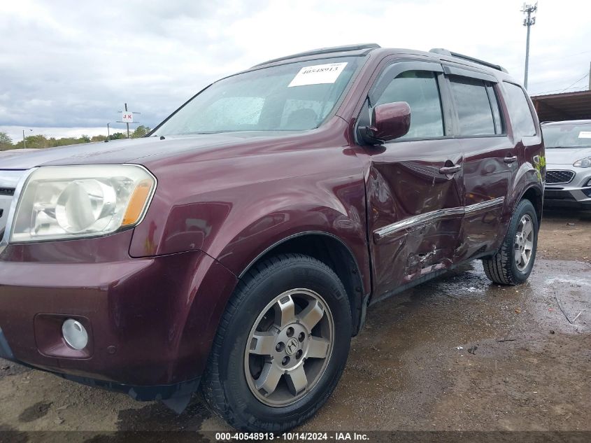 2011 Honda Pilot Touring VIN: 5FNYF3H91BB049489 Lot: 40548913