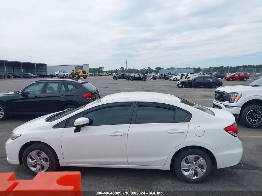 2014 Honda Civic Lx VIN: 2HGFB2F54EH535212 Lot: 40548989