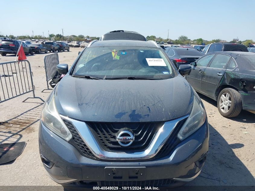 5N1AZ2MH9JN176406 2018 Nissan Murano Sl