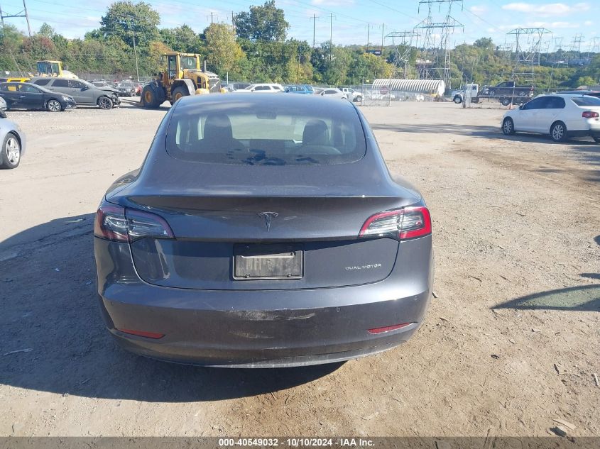 2021 Tesla Model 3 Long Range Dual Motor All-Wheel Drive VIN: 5YJ3E1EB8MF847886 Lot: 40549032