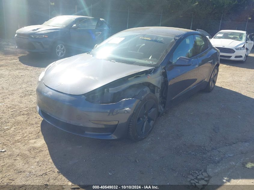 2021 Tesla Model 3 Long Range Dual Motor All-Wheel Drive VIN: 5YJ3E1EB8MF847886 Lot: 40549032