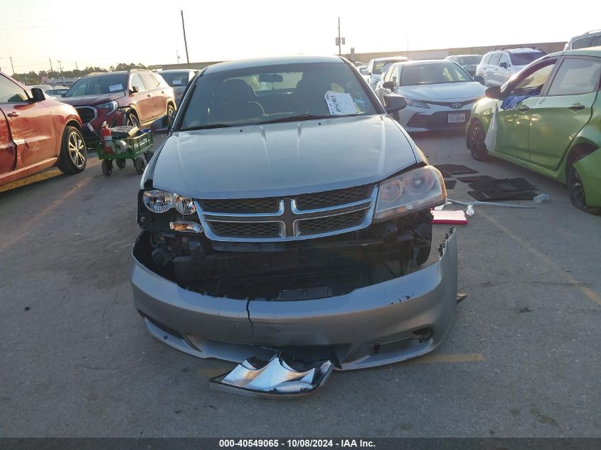 2014 Dodge Avenger Se VIN: 1C3CDZABXEN200789 Lot: 40549065