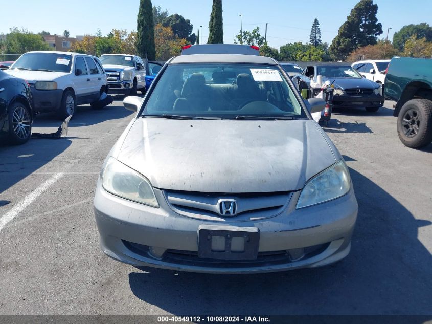 2004 Honda Civic Lx VIN: 2HGES16524H610445 Lot: 40549112