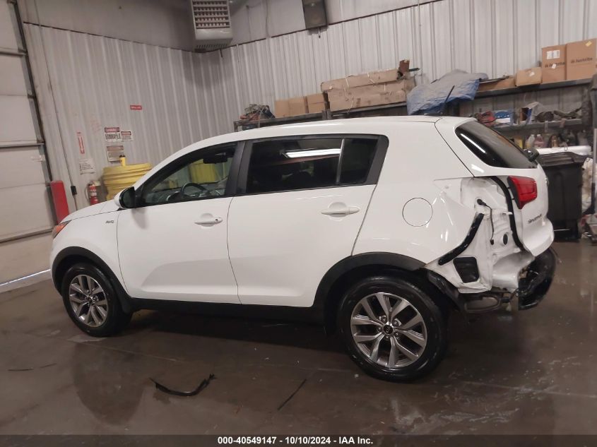 2015 Kia Sportage Lx VIN: KNDPBCAC9F7762388 Lot: 40549147