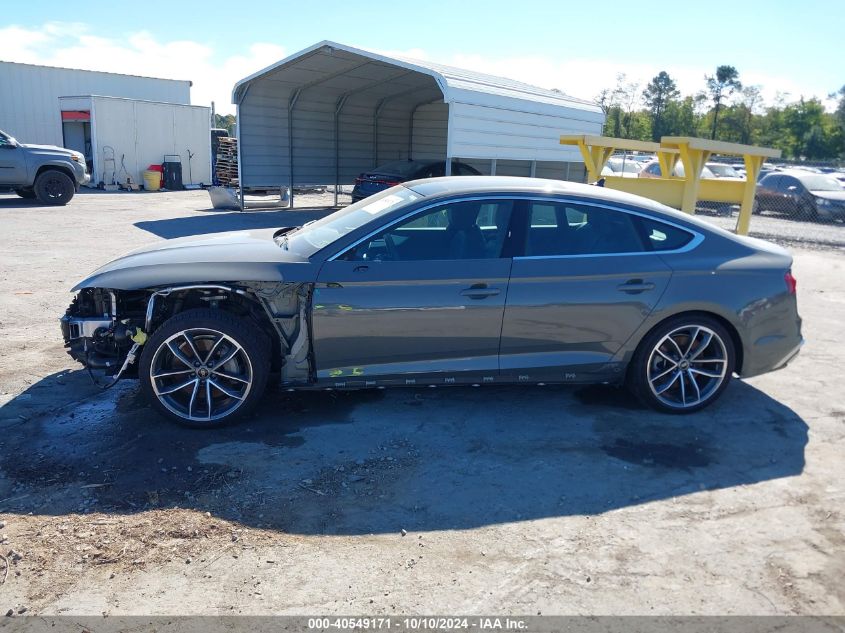 2023 Audi A5 Sportback Premium Plus 45 Tfsi S Line Quattro S Tronic VIN: WAUFACF54PA016019 Lot: 40549171