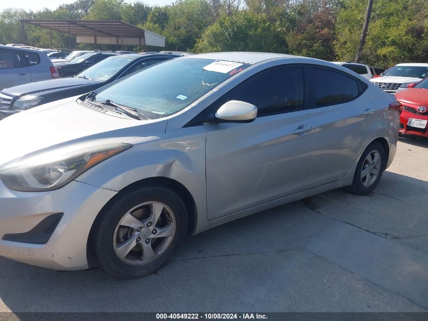 2015 Hyundai Elantra Se VIN: 5NPDH4AE5FH651261 Lot: 40549222